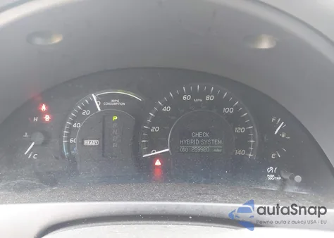 2009 Toyota Camry Hybrid Hybrid z USA, uszkodzony, nr VIN 4T1BB46K79U100844